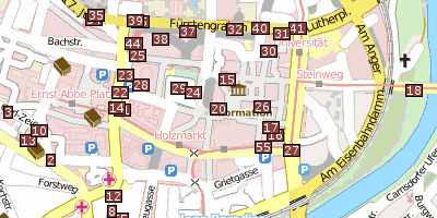 Stadtplan Der Marktplatz Jenas Jena