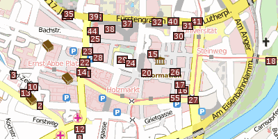 Stadtplan Anatomieturm Jena