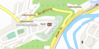 Stadtplan Dornburger Schlösser