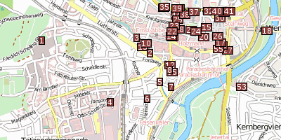 Stadtplan Optisches Museum Jena